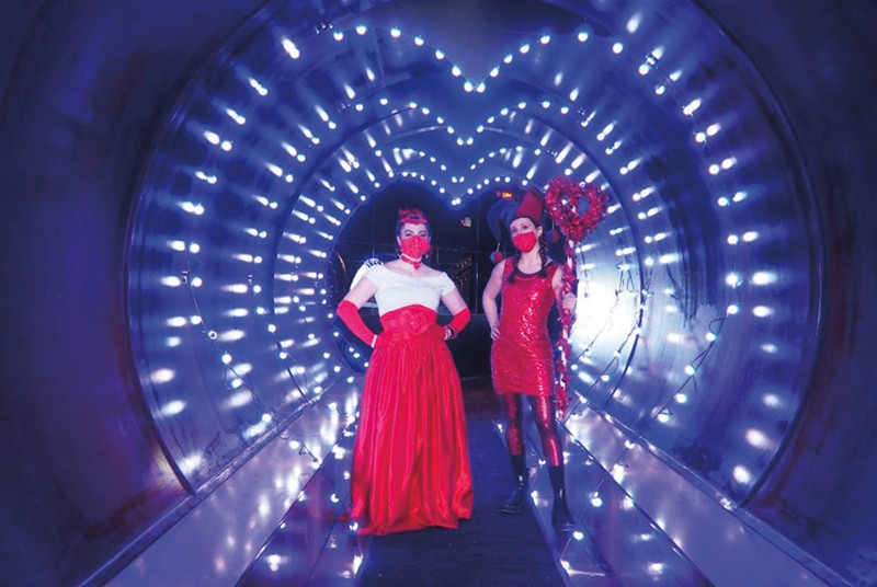 The City Museum's Love Tunnel is the perfect spot for Valentine's Day photos.  - VIA CITY MUSEUM
