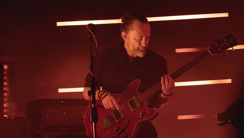 Thom Yorke performing with The Smile.
