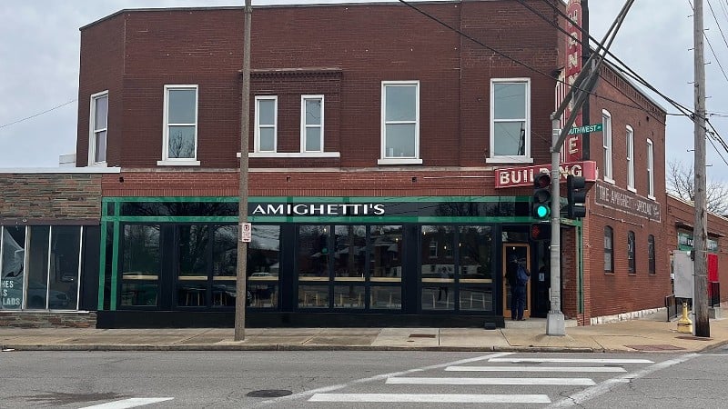 Amighetti's at its new home on Southwest Avenue on the Hill.