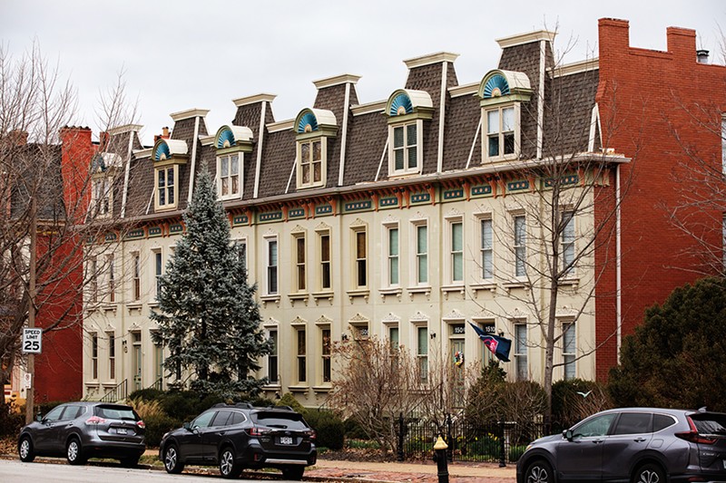 The restored homes of Lafayette Square.