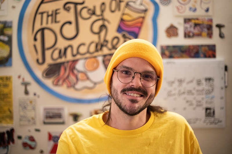 Daniel Drake started Dancakes with his friend Hank Gustafson. He has since left and started The Joy of Pancakes.