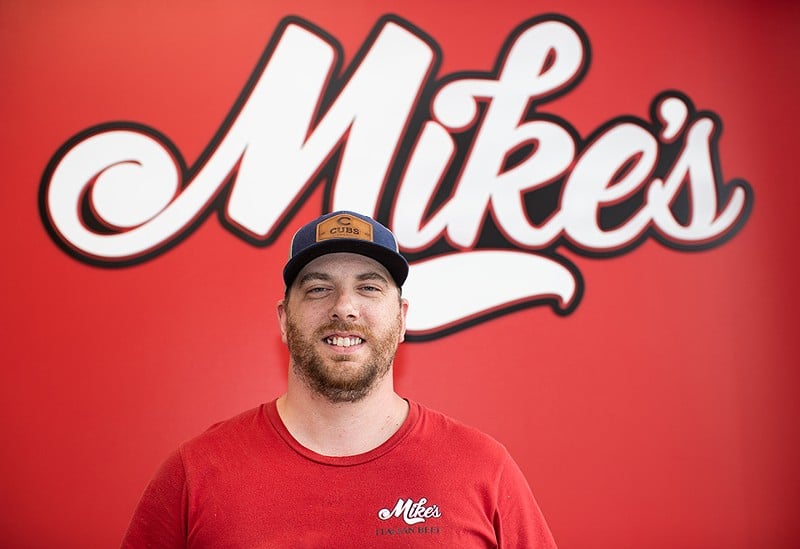 Mike Roos is the chef/owner of Mike’s Italian Beef.