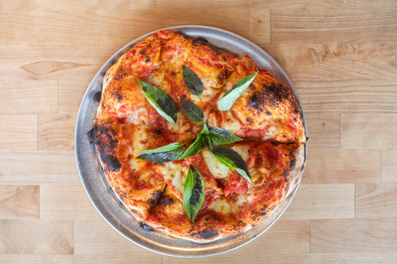 The Margherita Pizza at 1929 Pizza and Wine is in the classic Neapolitan style.