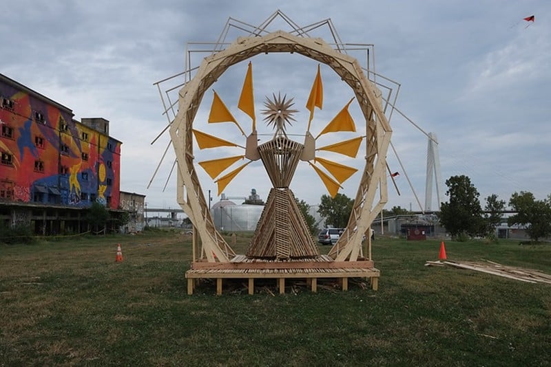St. Louis' Burning Man, Artica, takes place in the Near North Riverfront neighborhood this weekend. - VIA PAUL SABLEMAN / FLICKR