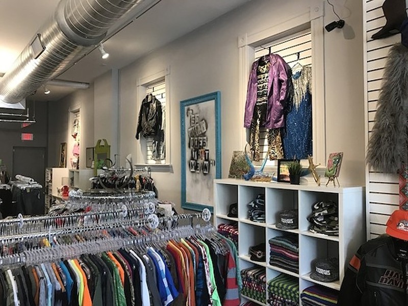 Interior of Found by the Pound, with three locations in St. Louis.
