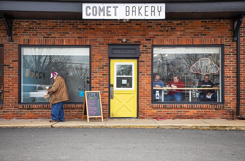 Comet Bakery opened at the start of January and sells a variety of baked goods and black coffee.