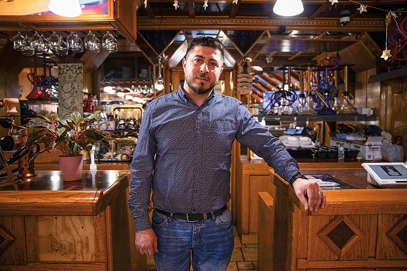 Abdulhak Majeed, owner of Majeed Mediterranean Restaurant, is now in his second location on Gravois. "I like this area," he says. - ZACHARY LINHARES