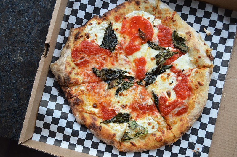 Pizza Via serves up a mean Margherita. - MICHELLE VOLANSKY