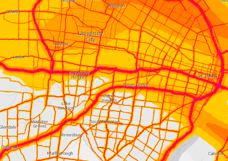New Interactive Map Shows Just How Noisy St. Louis Is (4)