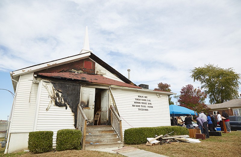 The New Life Missionary Baptist Church was targeted during a string of church fires in 2015. - Steve Truesdell