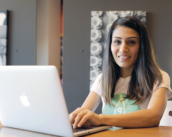 Ashwina Dodhyani, a business systems analyst, mentors CoderGirl participants because "I want them to feel empowered." - PHOTO BY KELLY GLUECK