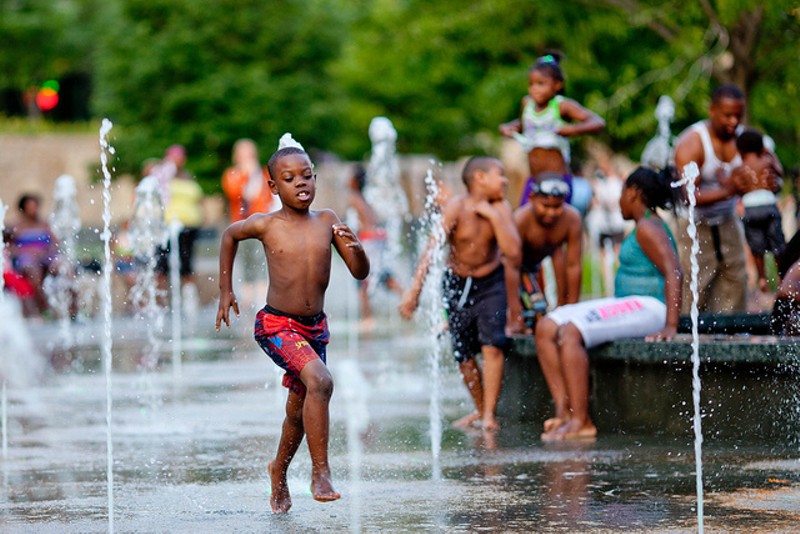A youngster beats the heat at CityGarden. - PHOTO COURTESY OF FLICKR/MITCH BENNETT