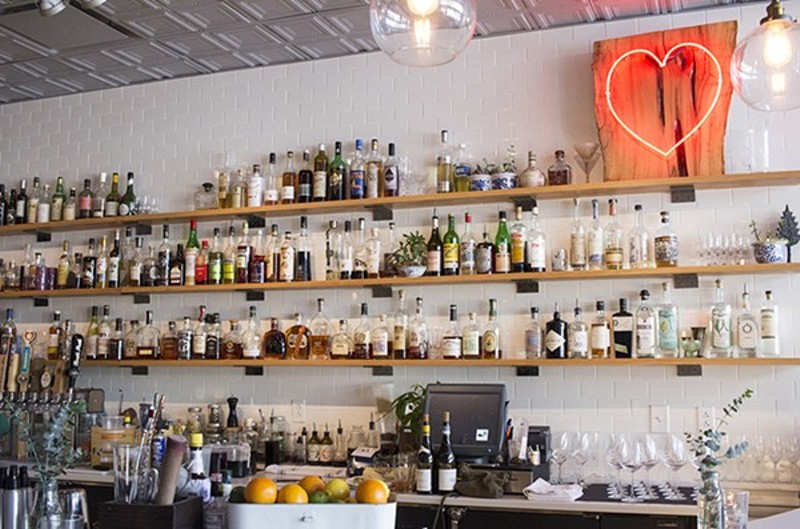 The bar at Olive + Oak. - PHOTO BY MABEL SUEN