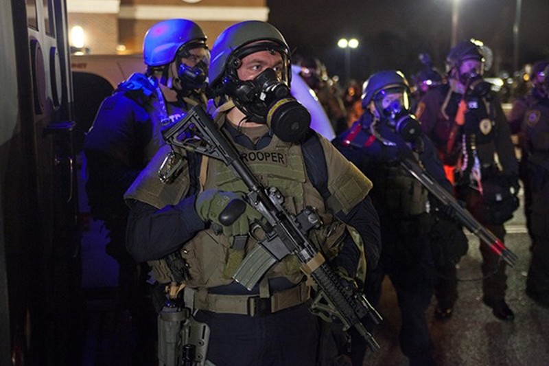 Troopers on the streets of Ferguson. - ​COURTESY OF MAGNOLIA PICTURES