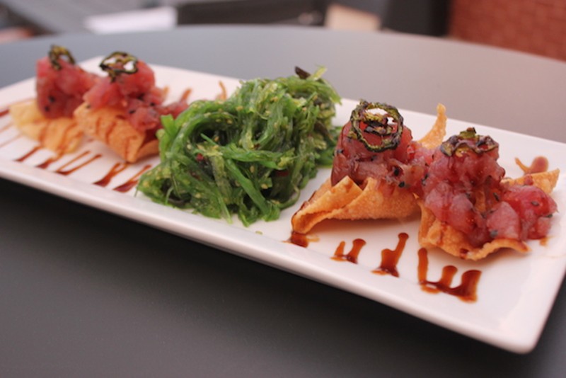 Ahi tuna poke is one of the four food offerings on the current menu. - PHOTO BY SARAH FENSKE