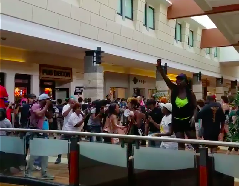 Protesters March Through West County Mall, Leading to Temporary Shut-Down