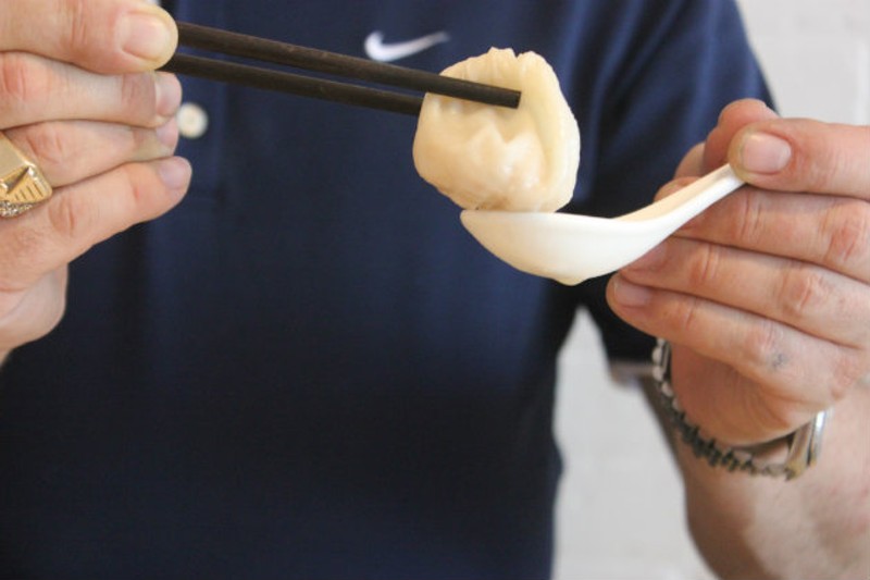 Chef Lawrence Chen's dumplings are handmade and filled with a variety of ingredients, like pork or shrimp. - Cheryl Baehr