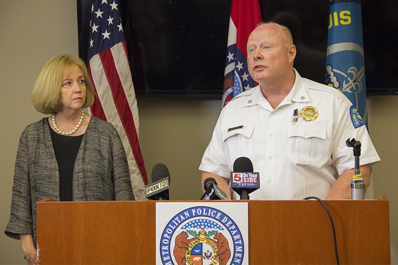 Mayor Lyda Krewson and St. Louis interim police Chief Larry O'Toole have asked the U.S. Attorney to investigate abuse allegations. - PHOTO BY DANNY WICENTOWSKI