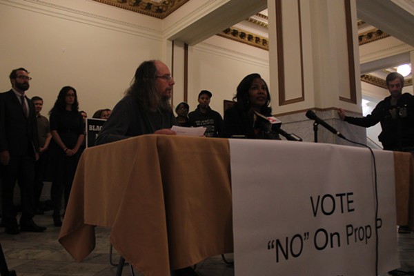 City Treasurer Tishaura Jones speaks out against Proposition P on the November 7 ballot. - Katie Hayes
