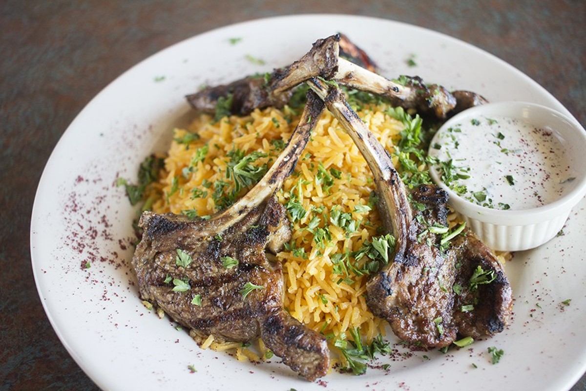 Albadia's lamb chops live up to its boast: They really are "cooked to perfection."