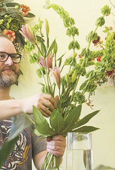 Josh Davis, lead floral designer at Botanicals, works his magic.