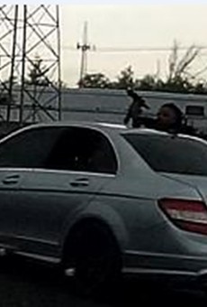 St. Louis police are looking for this guy who shot a woman Tuesday on I-70.