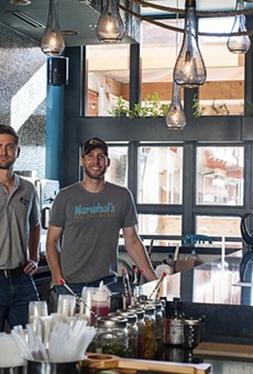 Brandon Holzhueter (left) and Brad Merten at Narwhal's Crafted in Midtown.