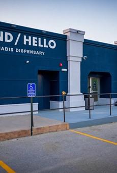 The outside of Sauget's latest dispensary.
