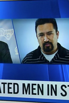 Graphic from this morning's KMOV segment about LA sports columnist Dylan Hernandez calling St. Louis a "dump of a city."