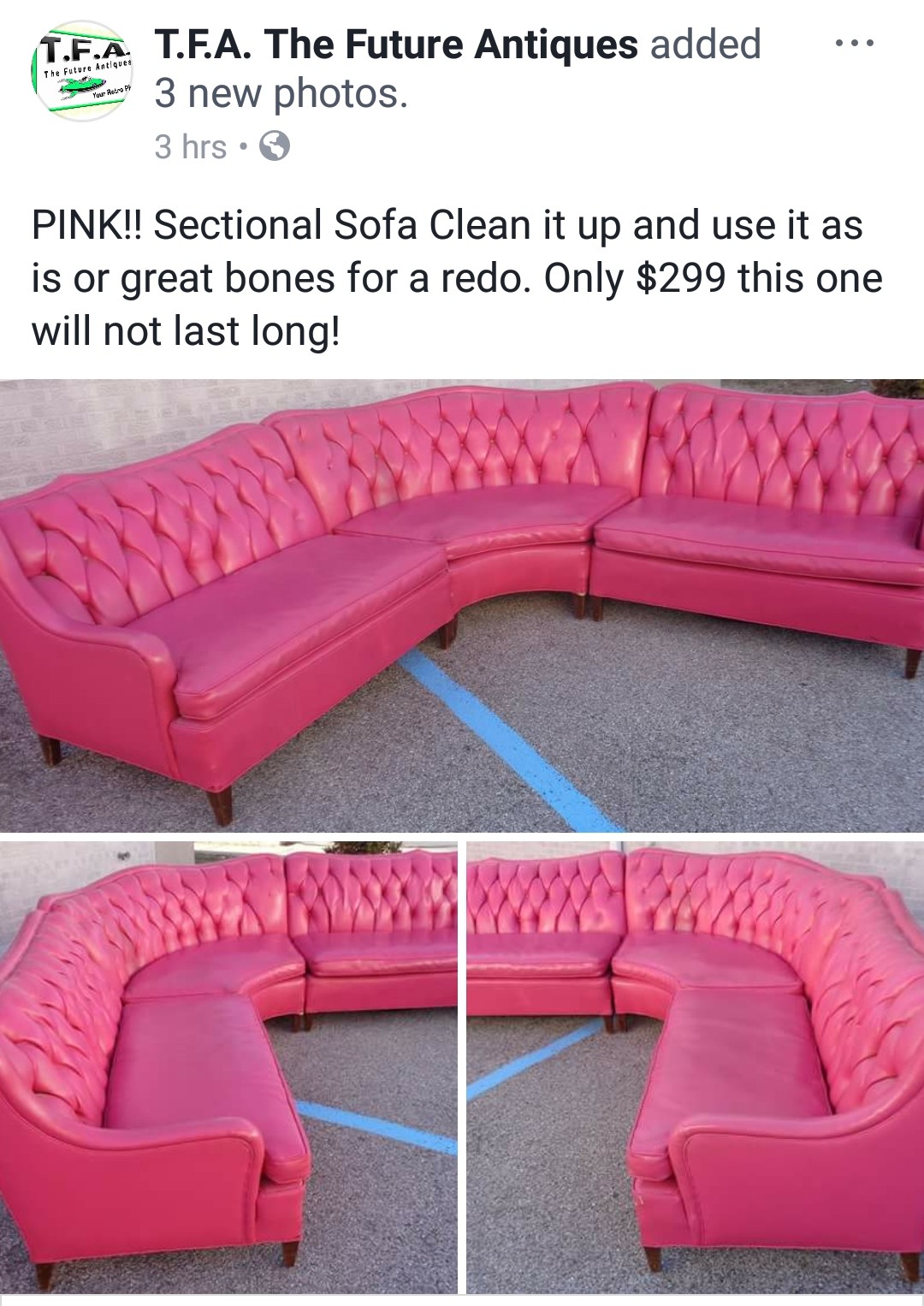 Pink Sofa Everyone In St Louis