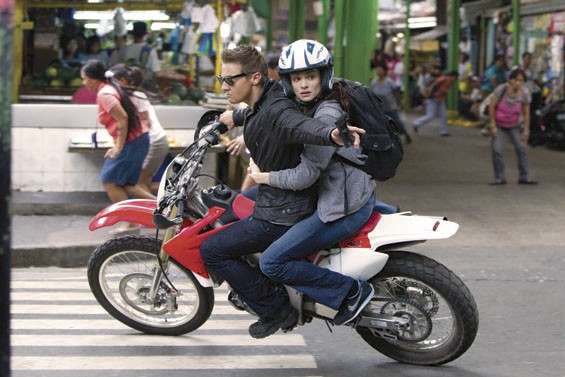 Jeremy Renner and Rachel Weisz in The Bourne Legacy.