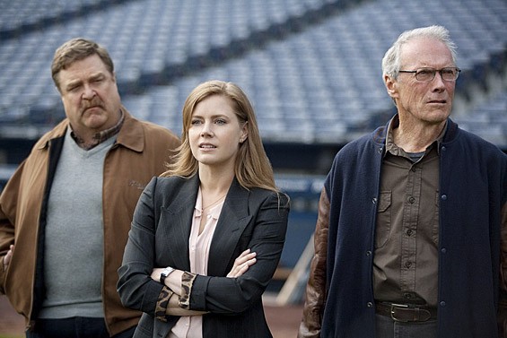 John Goodman, Amy Adams and Clint Eastwood in Trouble With the Curve.