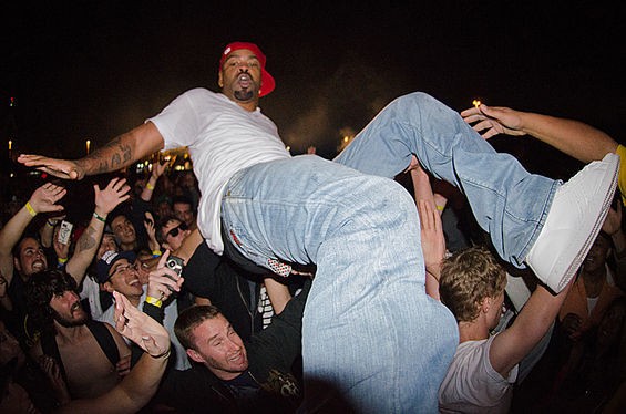 Method Man crowd-surfs at Rock the Bells in San Francisco in August. See more Method Man photos.