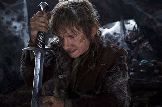 Martin Freeman as Bilbo in The Hobbit: The Desolation of Smaug.