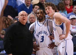 Rick Majerus and Kyle Cassity are not looking forward to a season without Kwamain Mitchell - PHOTO BY KEEGAN HAMILTON