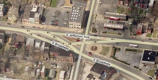 The intersections of Jefferson, Chippewa and South Broadway (above) has been a nexus for St. Louis prostitutes. Now residents living farther south on Broadway say the hookers have moved there.