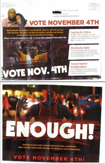 A mailer sent to voters in Arkansas. - VIA
