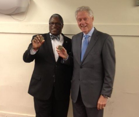 Kansas City Mayor Sly James with Bill Clinton. - VIA MAYOR SLY JAMES FACEBOOK