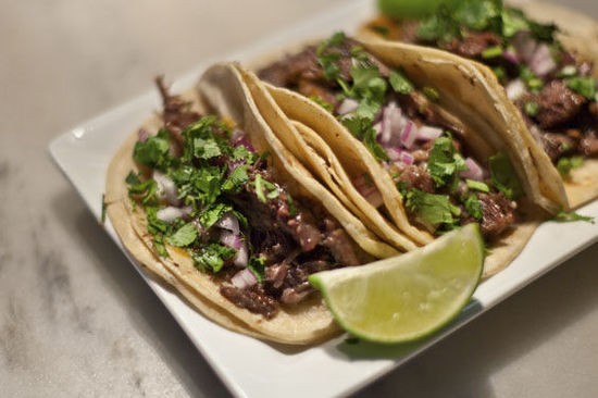Beef-cheek tacos at MEDIAnoche - CRYSTAL ROLFE