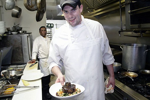 Chef Mike and the Beef Burgundy. See more photos from Molly's in our slideshow. - PHOTO: STEVE TRUESDELL