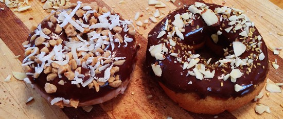 A coconut and almond doughnut from Strange Donuts. - IMAGE VIA