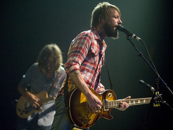 Band of Horses. See more phtoos from Band of Horses' set at the Scottrade here. - PHOTO: JON GITCHOFF