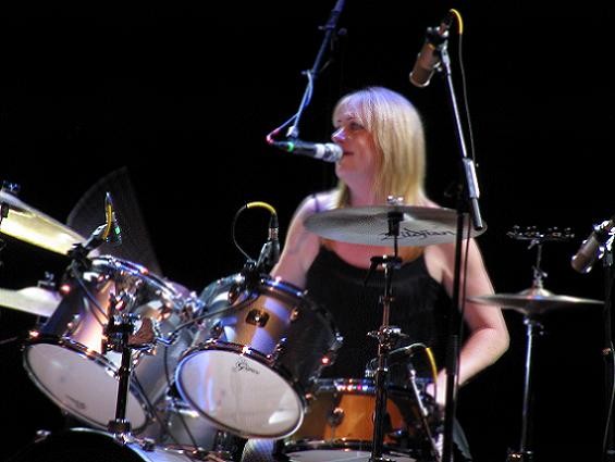 Bangles drummer Debbie Peterson, also looking fantastic. - ANNIE ZALESKI