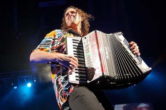 Weird Al returns to St. Louis on June 28. Click here for more photos from his 2011 show at the Family Arena. - PHOTO BY TODD OWYOUNG