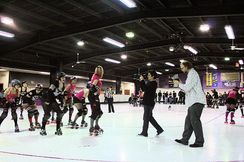 Arch Rival Roller Girls, in action