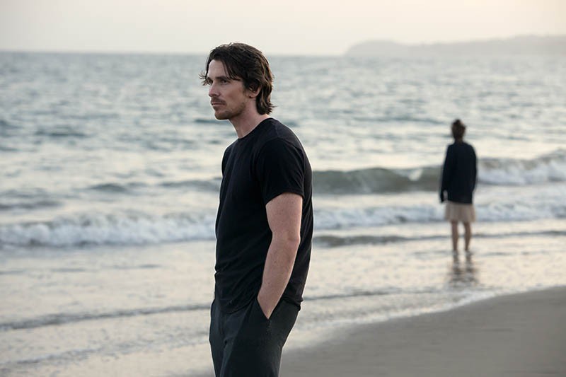 Christian Bale hits the beach -- a lot -- in Knight of Cups.