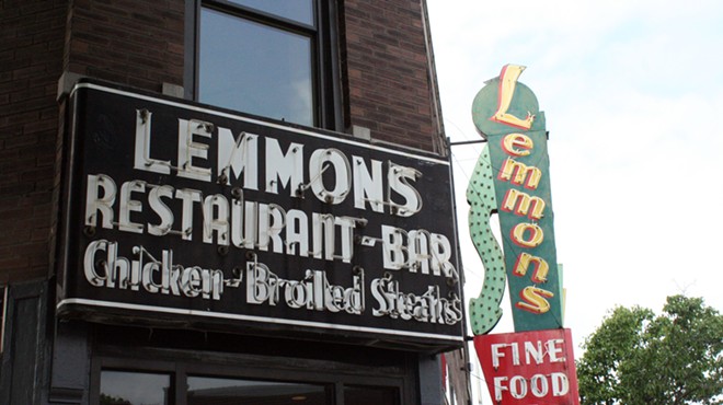 Lemmons' signs still stand at 5800 Gravois Ave.