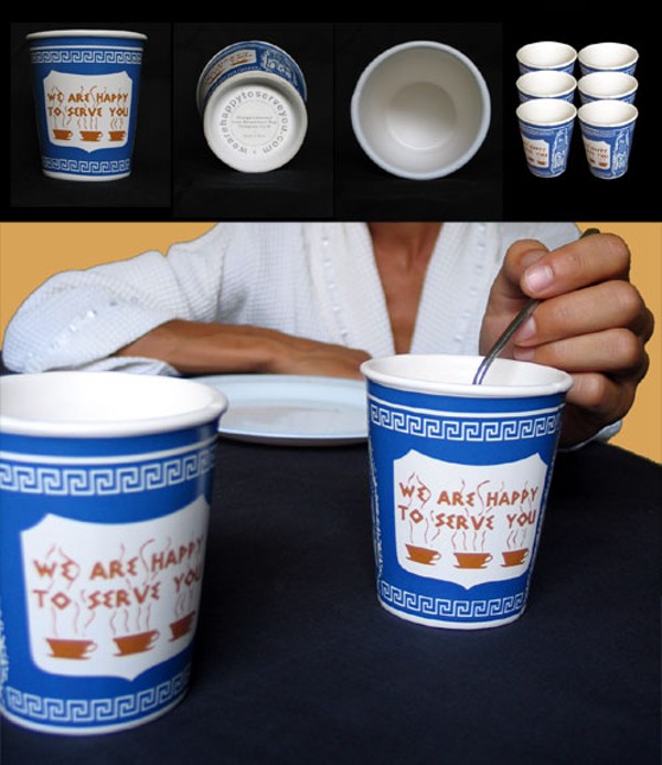 We Are Happy To Serve You Ceramic Coffee Cup York Iconic Paper Cup