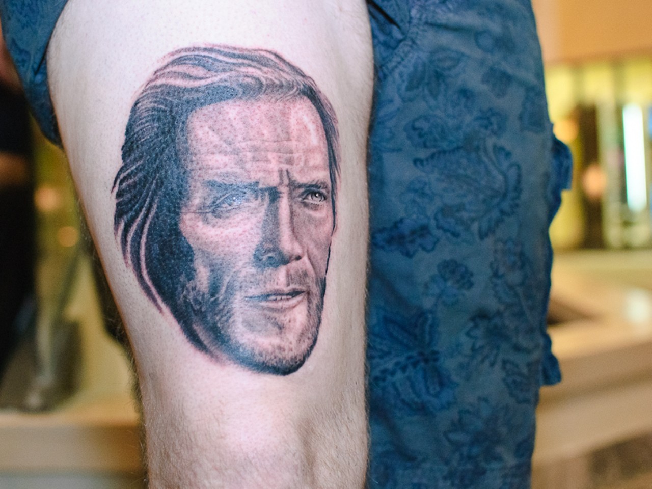 Clint Eastwood Portrait by Jeff Stevens TattooNOW