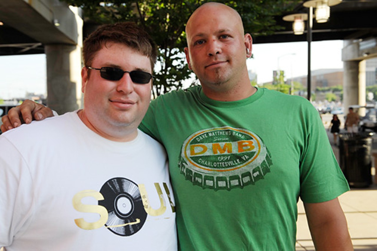 Music-tees abounded, with many fans sporting Dave Matthews Band shirts from previous tours.